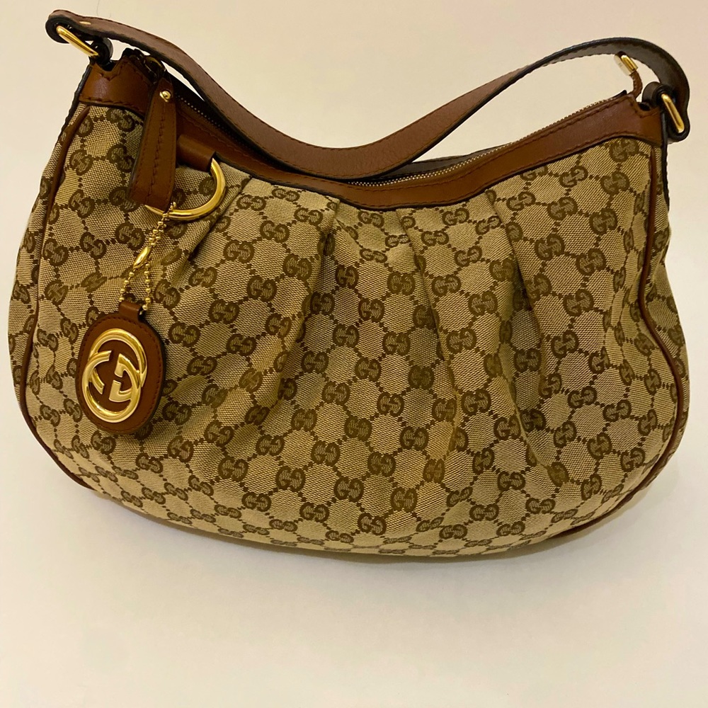 Gucci Monogram Handbag 100% Authentic